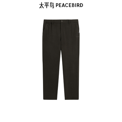 【商场同款】太平鸟男装休闲裤2024冬季缝标男长裤 B2GBE4287