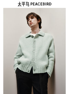 【Juan Salazar联名合作系列】太平鸟男装开衫休闲毛衣B1EAE4C14