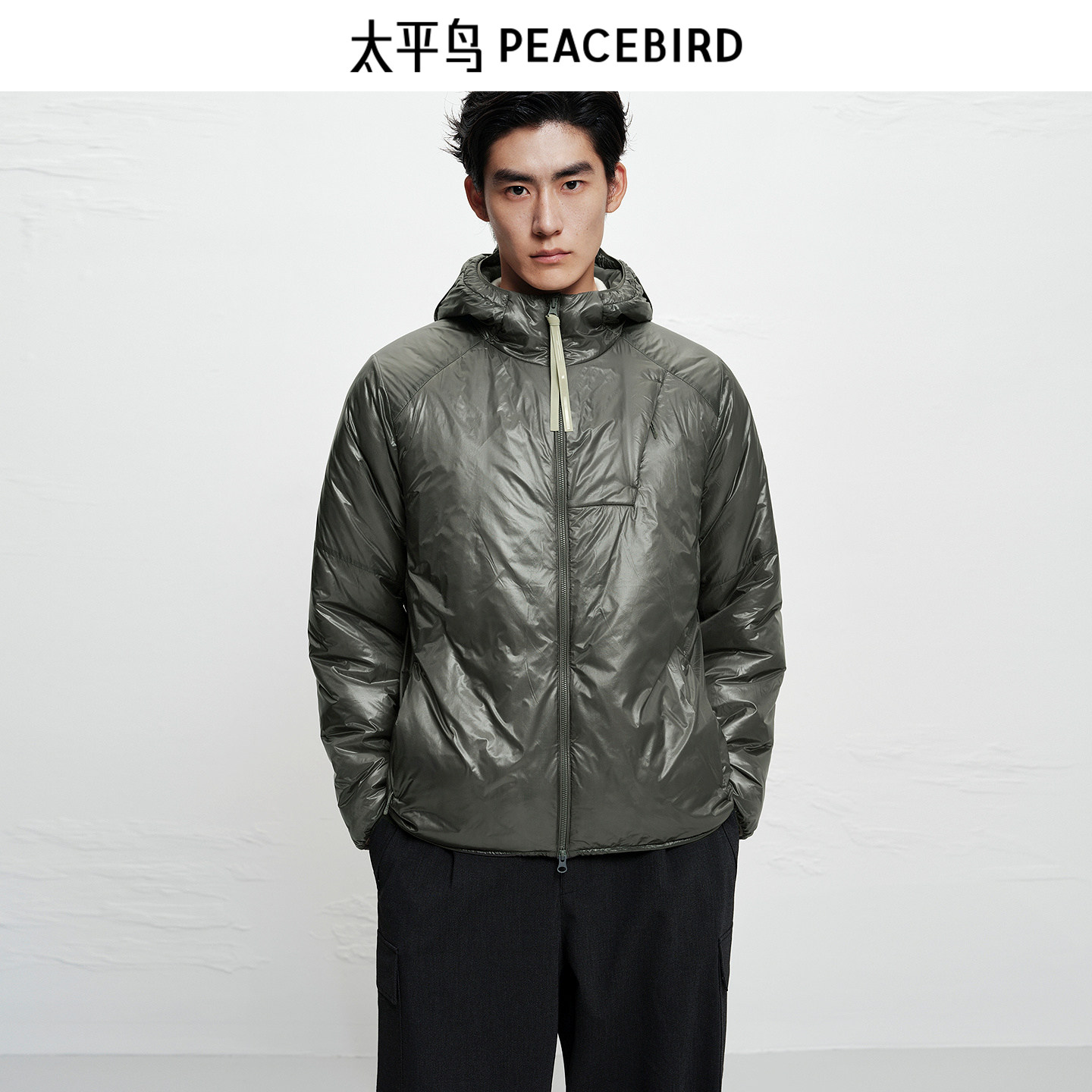 【AIRxPEACE】太平鸟男装 休闲棉衣宽松时尚男士外套潮 B2ABF4187