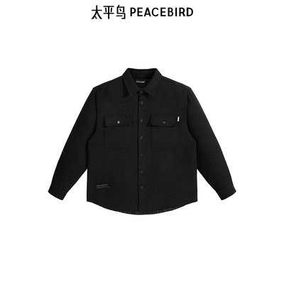 太平鸟男装衬衫冬季外穿式宽松外套潮 B2CHE4262