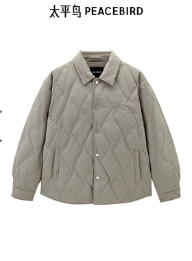 【商场同款】太平鸟男装 冬季新款潮流翻领羽绒服B2ACE4159