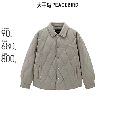 【商场同款】太平鸟男装 2024年冬季新款潮流翻领羽绒服B2ACE4159