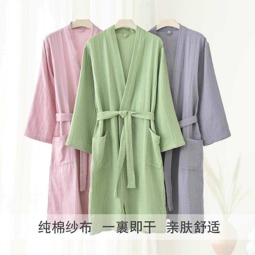 纯棉四季A类三层纱布浴衣浴袍家居服睡袍睡衣吸水柔软亲肤民宿酒,居家布艺,浴裙/浴袍/浴衣,淘宝优惠券,粉丝福利购,淘宝优惠卷