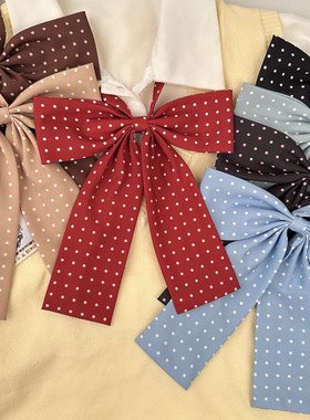 jk制服原创可爱领花长柄学院少女JK波点学生领结蝴蝶结