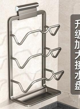 厨房免打孔壁挂式砧板置物架 锅盖架 收纳多功能支架