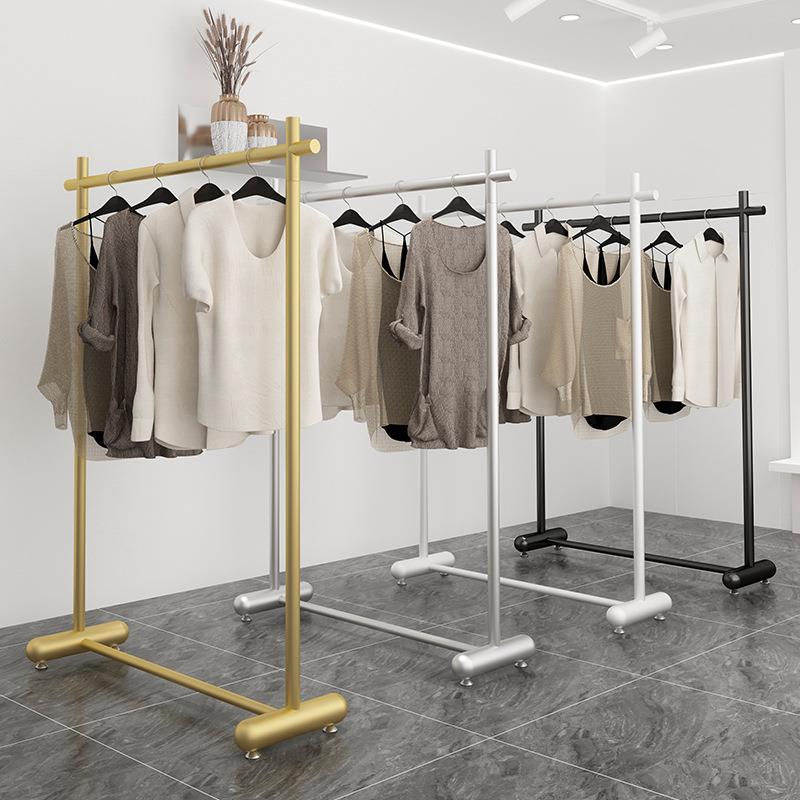 轻奢北欧服装店挂衣服架女装展示架落地式童装陈列衣服货架子简易