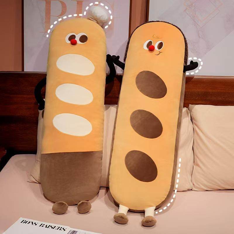 卡通可爱法棍面包长条抱枕沙发宿舍床头靠垫睡觉夹腿枕头可拆洗,居家布艺,抱枕被,淘宝优惠券,粉丝福利购,淘宝优惠卷