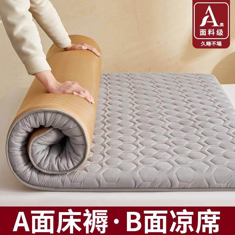 冰丝双面床垫1米5x2软垫学生宿舍单人租房打地铺专用凉席睡垫褥子