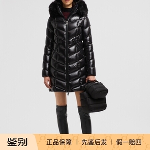 羽绒服 修身 德国直邮 Moncler蒙口女士FULMARUS亮面带毛领中长款