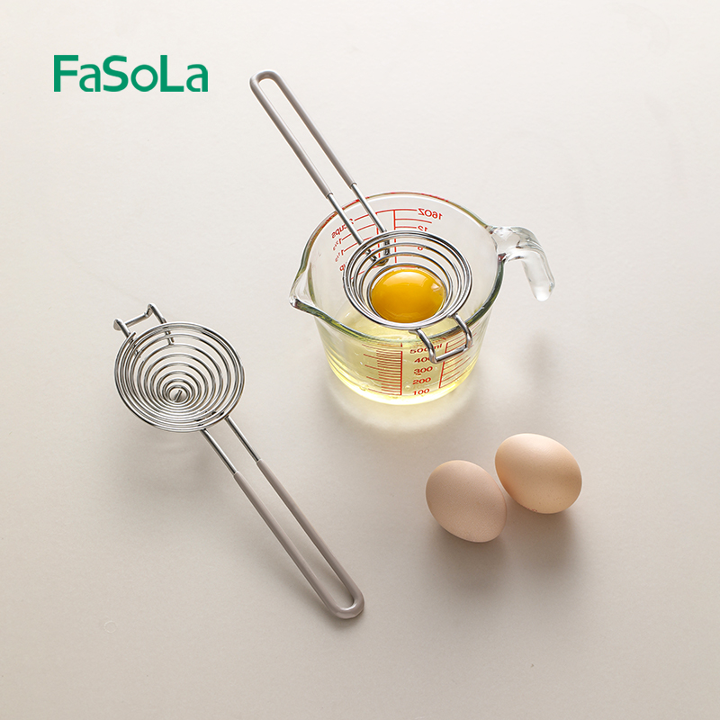 FaSoLa蛋清蛋黄分离器304不锈钢家用蛋白蛋液分离过滤分蛋漏蛋器