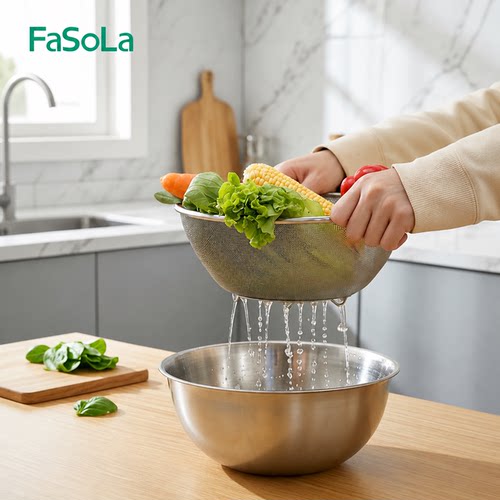 FaSola不锈钢沥水篮食品级家用