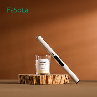 FaSoLa香薰点火器电子脉冲打火机防风充电式 加长柄煤气灶点火枪