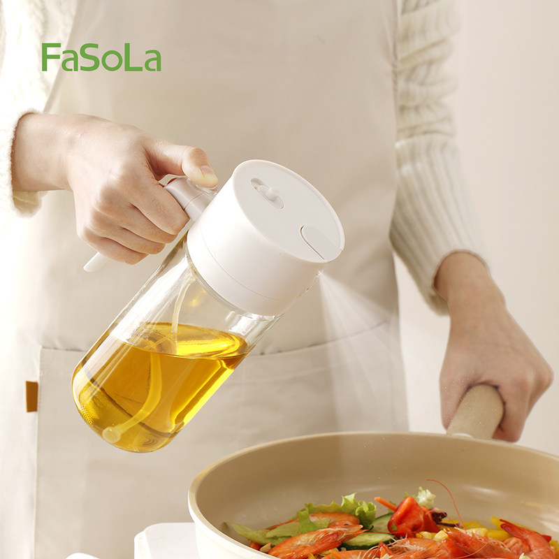 FaSoLa喷倒两用二合一玻璃油壶厨房专用不挂油家用雾状油瓶防漏油,厨房/烹饪用具,油壶,淘宝优惠券,粉丝福利购,淘宝优惠卷