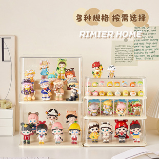 zoraa捣蛋日记盲盒展示架收纳手办dora大娃娃亚克力透明展示盒柜