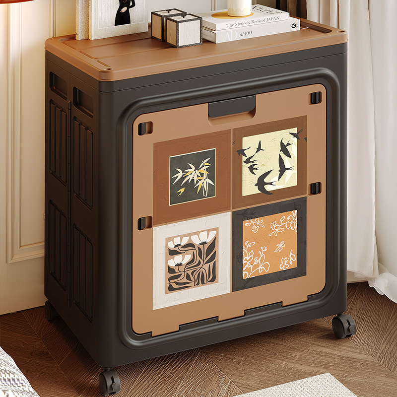 中古风衣服收纳箱家用大容量翻盖卧室衣物被子整理箱可折叠储物柜,收纳整理,收纳箱,淘宝优惠券,粉丝福利购,淘宝优惠卷