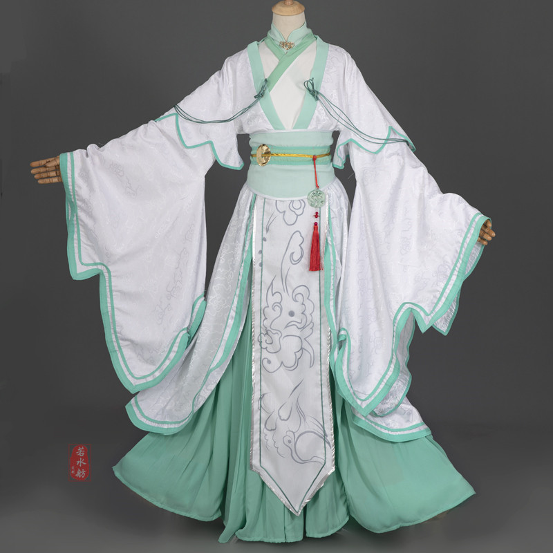 风师娘娘师青玄cos服装游戏动漫古装古风女相白全套头饰头纱发冠_虎窝淘