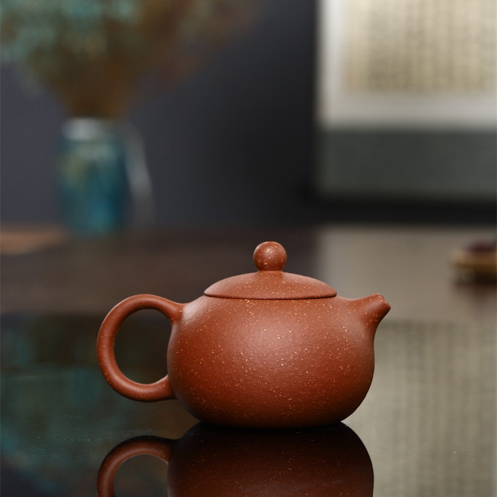 宜兴龙血砂西施紫砂壶手工球孔原矿紫砂泡茶壶泡茶具客厅中式家用