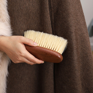 全实木天然马毛衣物护理刷软毛羊绒羊毛毛衣大衣梳理家用衣物打理
