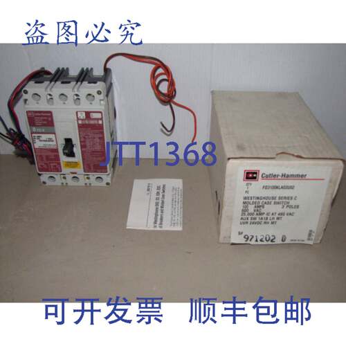 供应CUTLER-HAMMER FD-K FD3100KLA02U82 100A 100安培 600V