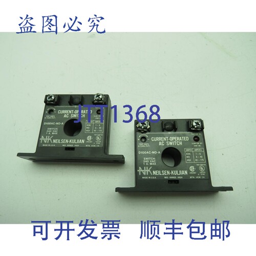 原装供应Neilsen-Kuljian D100AC-NO-A 电流控制开关 240VAC 1A 2