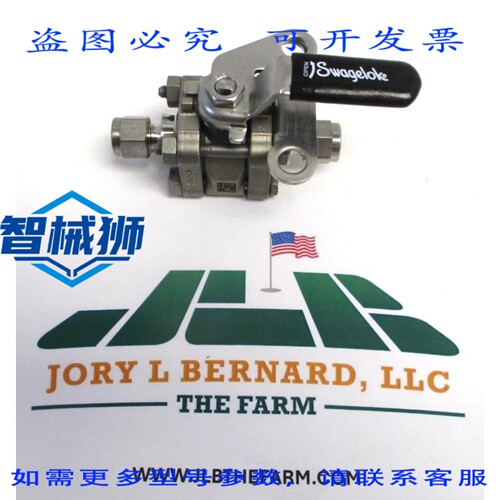 原装供应 SWALOK SS-62TS4-JL 1/4 管三件套 60 系列BV 带锁定手