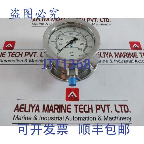 供应Hitec Products 316 管压力表 0-8000 Psi 1121-gf-100-d