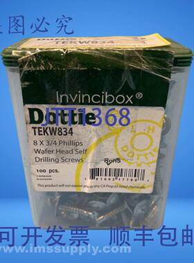 原装供应LH Dottie TEKW834 自钻螺丝盒，100 个 FNFP