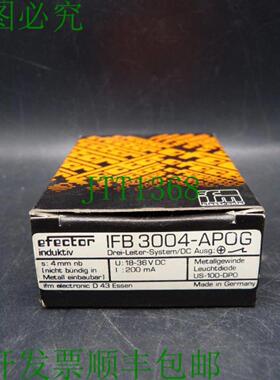ifm 效应器 IFB 3004-APOG 感应传感器  未使用