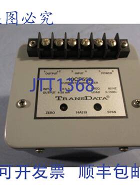 供应TransData 电流传感器 0-5 安培输入 4-20mA 输出 6 螺钉