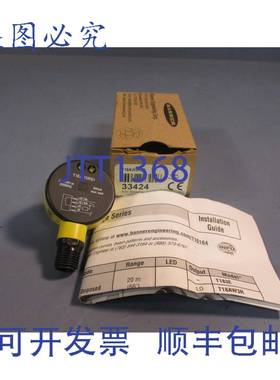 供应BANNER 33424 光电传感器 20-250VAC  33424 T18AW3RQ1