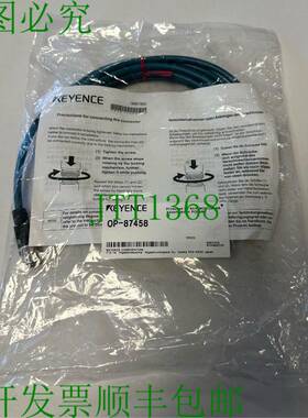 原装供应Keyence 隔离电缆 M12 4 针/RJ45 OP-87458 / 长度 5 m /