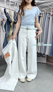 牛仔裤 女 单层高弹四面弹遮肉显瘦直筒拖地裤 左一6z585新款