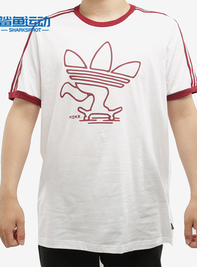 Adidas/阿迪达斯正品三叶草男子MEKA TRE TEE圆领短T恤EC4884