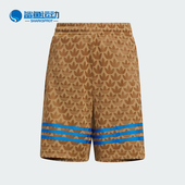 阿迪达斯正品 SHO Adidas ADI 70S 大童印花运动短裤 JI9854