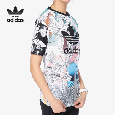 Adidas/阿迪达斯正品三叶草 FARM TEE 女子休闲短袖上衣T恤CY7370
