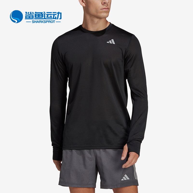 Adidas/阿迪达斯正品冬季新款男子跑步运动休闲长袖T恤HM8436