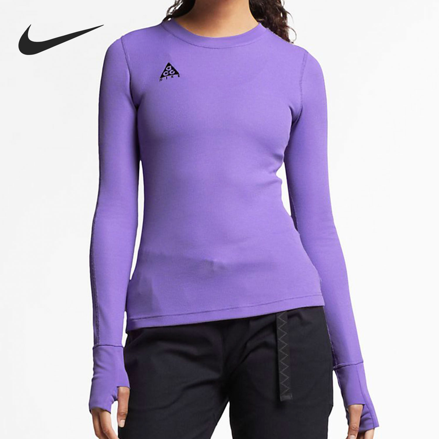 nike/耐克正品女装新款 运动休闲舒适透气舒适长袖t恤 bq7208-583