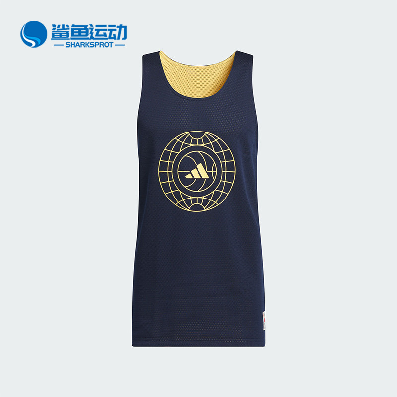 Adidas/阿迪达斯正品春季新款双面穿男士篮球运动背心IT4733