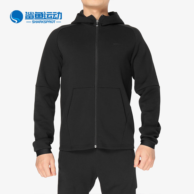 Adidas/阿迪达斯正品NEO男子新款连帽运动休闲防风夹克外套CV6889