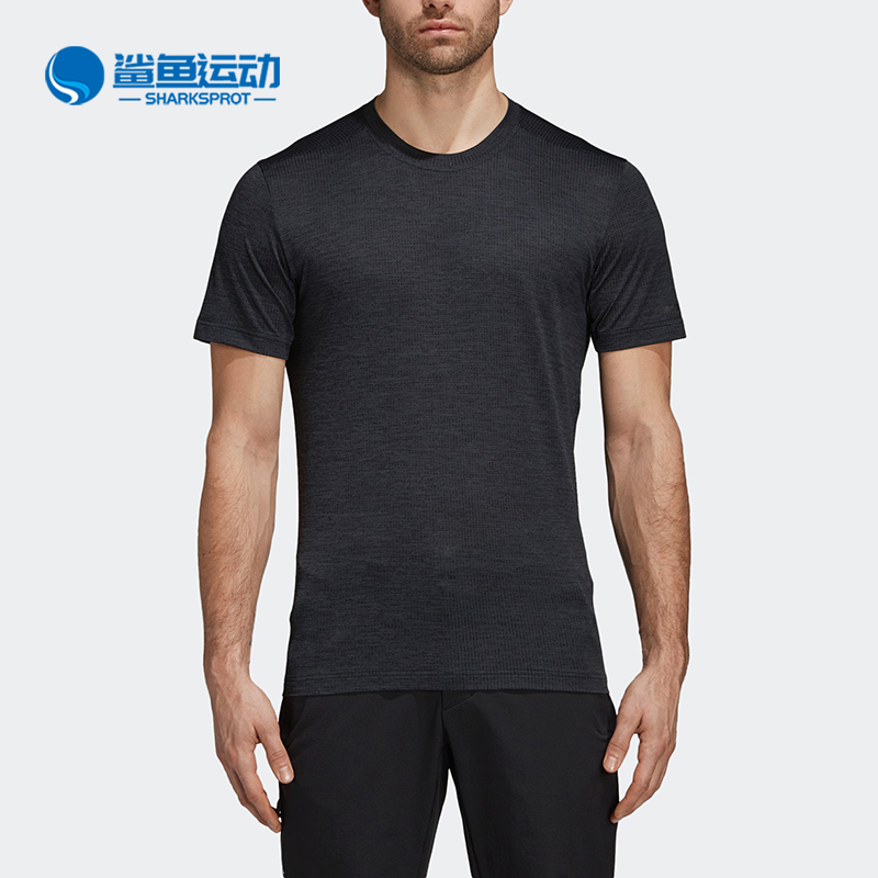 Adidas/阿迪达斯正品秋季男子新品运动训练圆领短袖T恤CZ0160