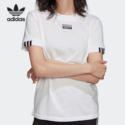 Adidas/阿迪达斯正品三叶草新款女子休闲运动短袖T恤FM4883