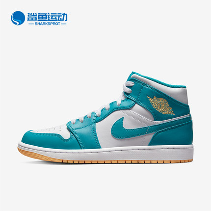 Nike/耐克正品AIR JORDAN 1 MID男士高帮耐磨板鞋DQ8426-400