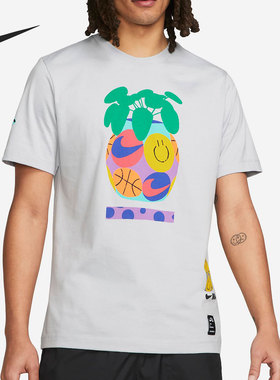 Nike/耐克正品夏季新款印花男子运动休闲T恤DQ1886-012