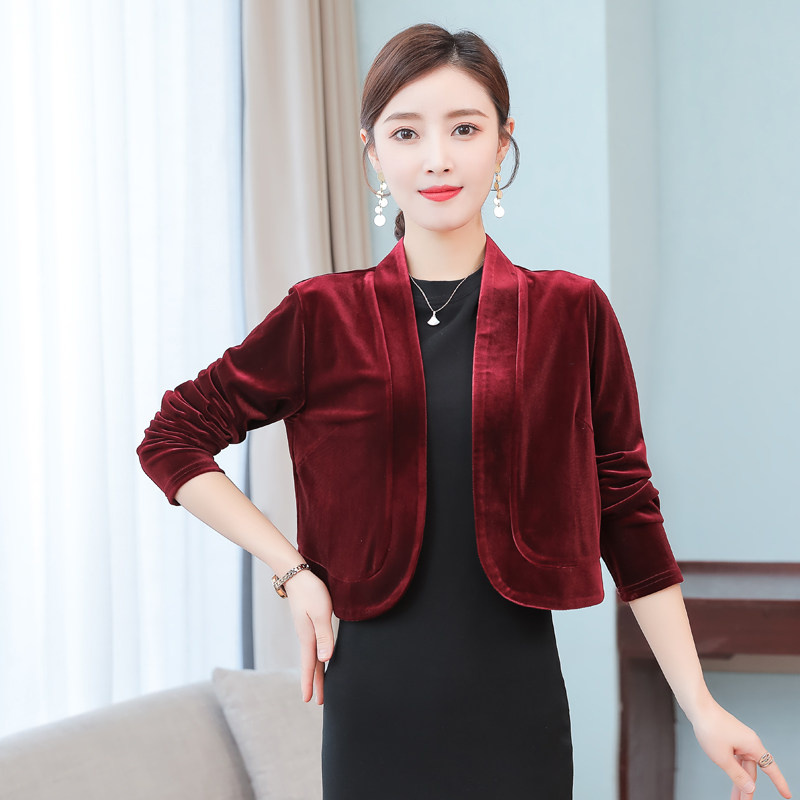 旗袍外搭小披肩外套女春装短款