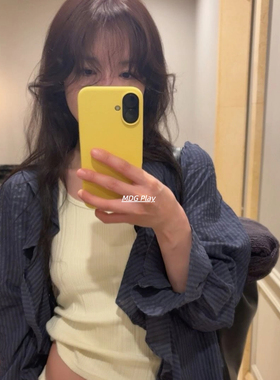 韩系ins简约baby酱博主同款纯色液态硅胶软壳耐脏防摔适用iPhone16promax/15pro/14/苹果13防摔耐脏保护套