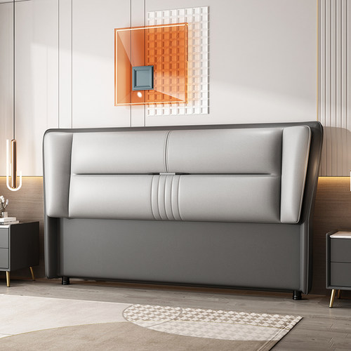 床头板软包2024新款实木靠背单买