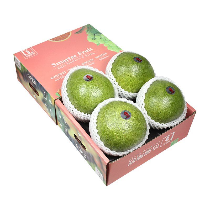 顺丰包邮4个礼盒装泰国进口白糖柚青柚新鲜水果青皮柚子蜜柚金柚