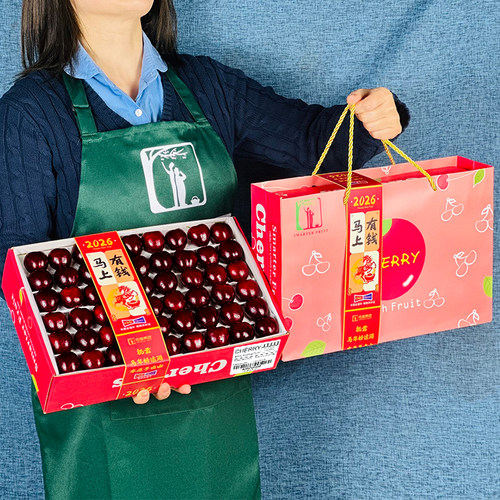 团购5J超大果黑车厘子新年礼盒