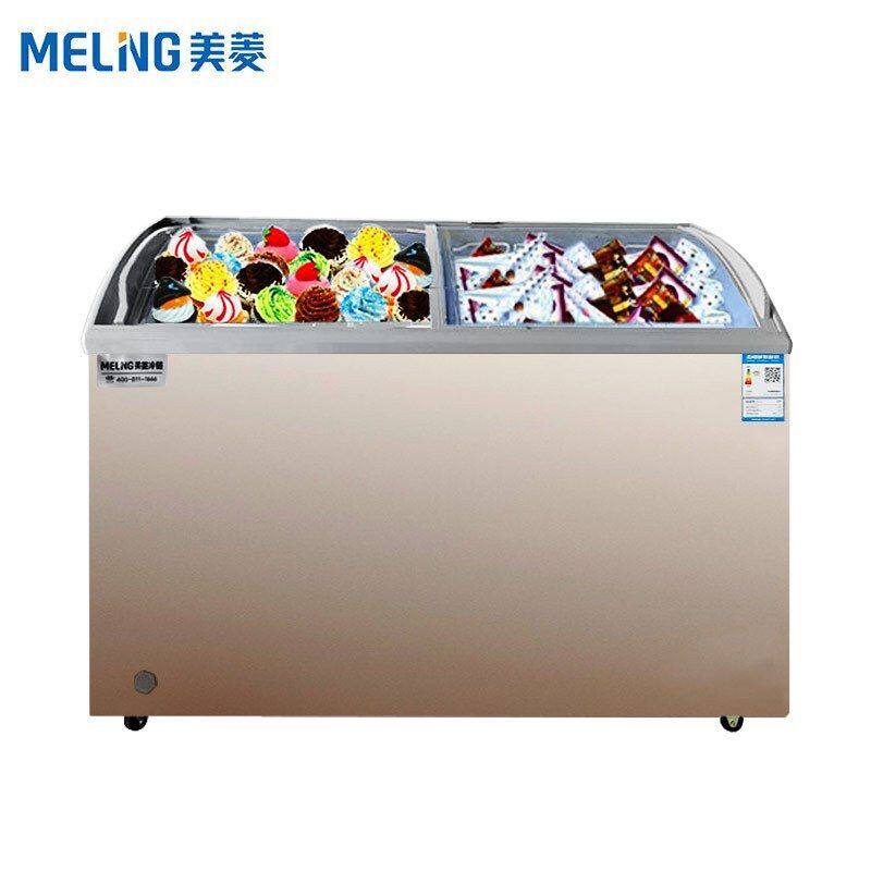 meling/美菱 sc/sd-358gyt卧式雪糕冰柜玻璃展示柜速冻食品展示柜