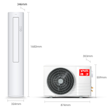 扬子2匹新3级能效变频家用冷暖空调立式艺术柜机KFR-52LW/Q151fB3